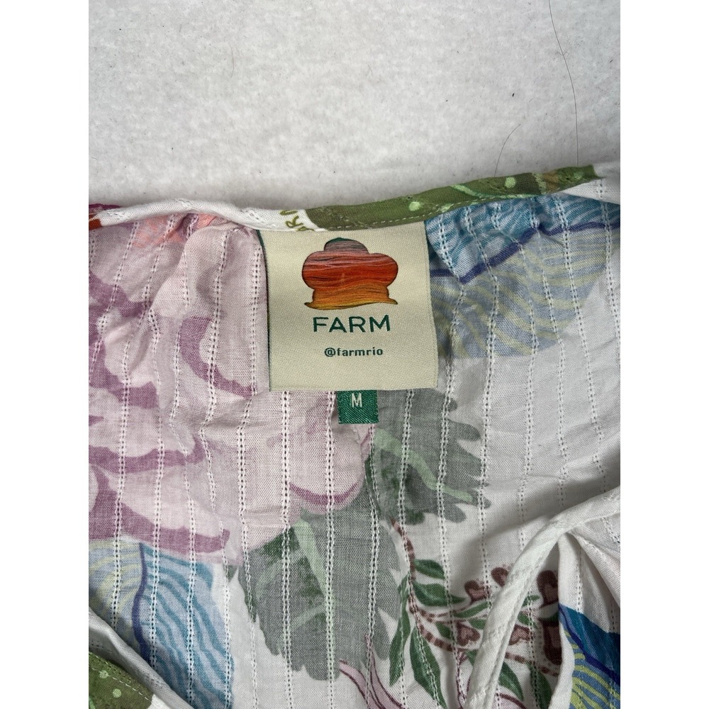 FARM Rio Sweet Bloom Two‎ Piece Set Blouse Shorts Size S/M Read - Picture 5 of 12